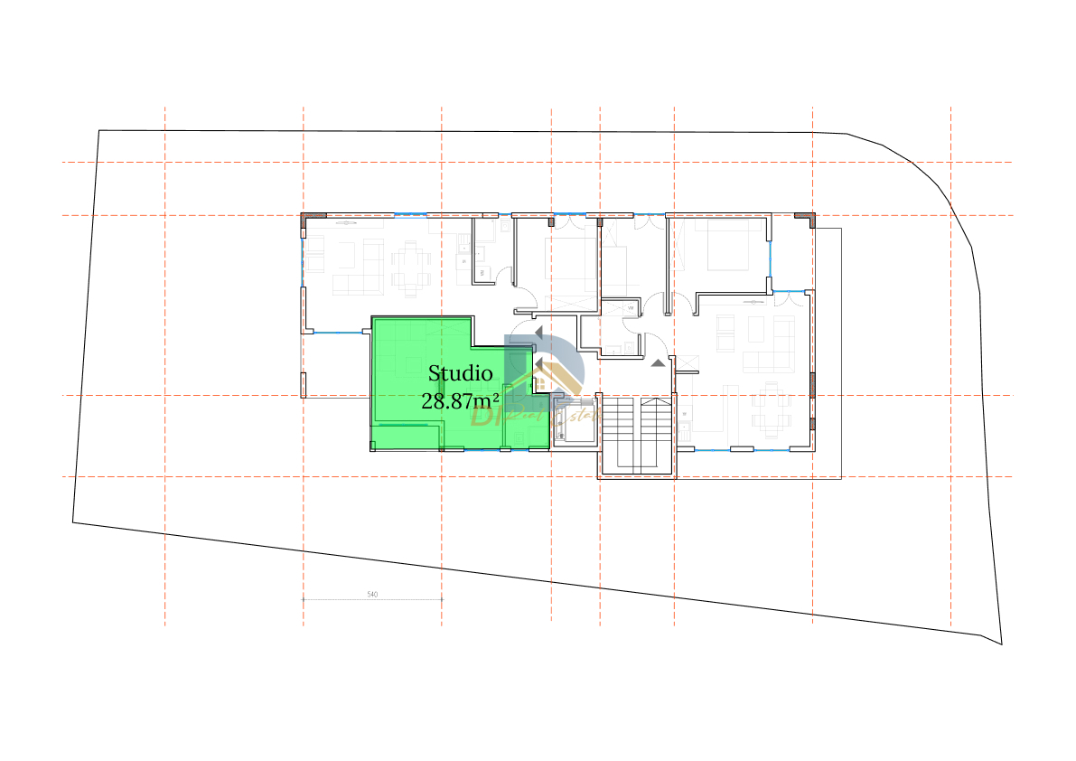 For Sale Studio Apartment - Resim 1