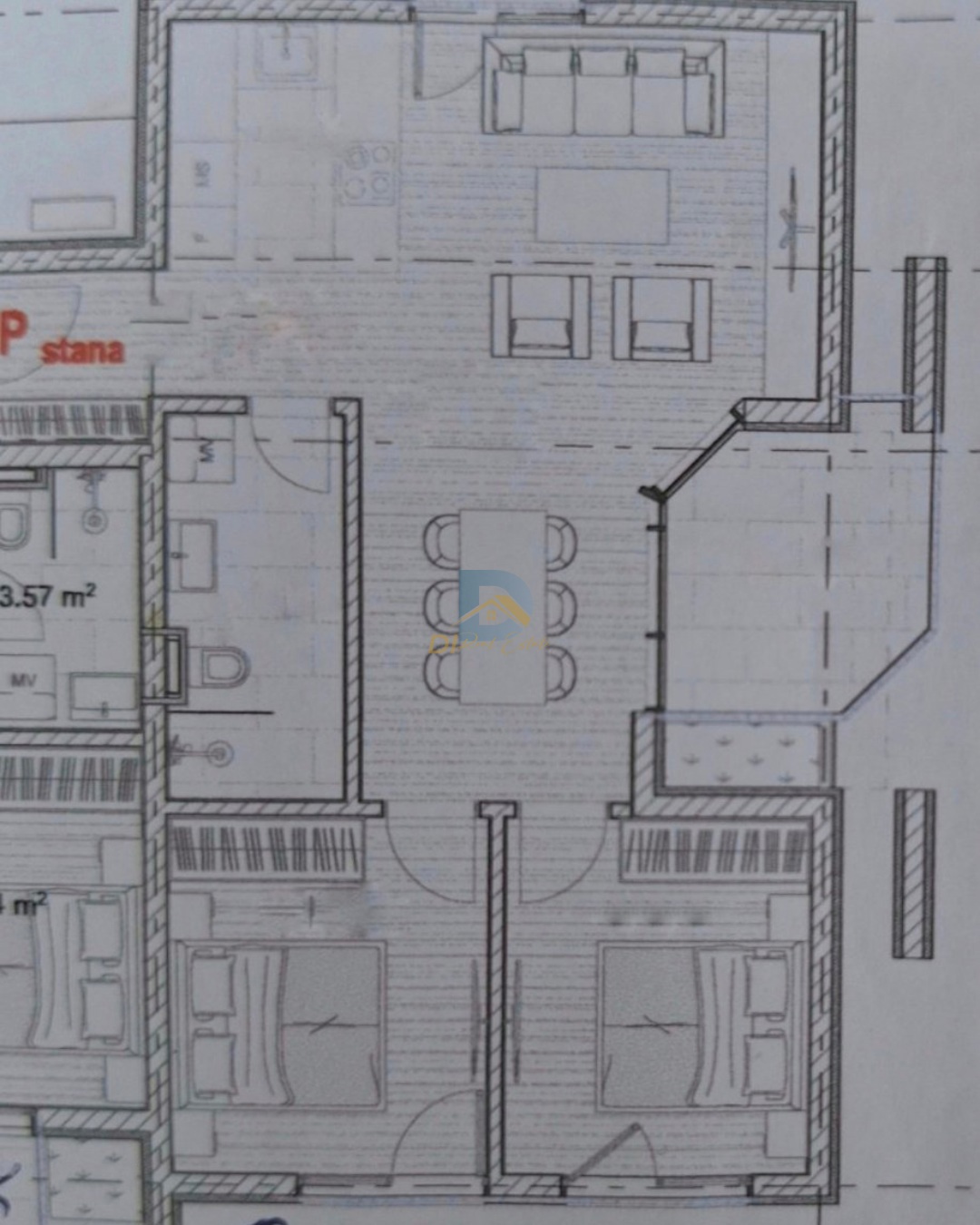 For Sale Two Bedroom Apartment - Resim 7