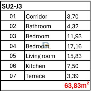 For Sale Two Bedroom Apartment - Resim 6