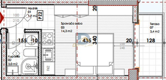 For Sale Studio Apartment - Resim 6