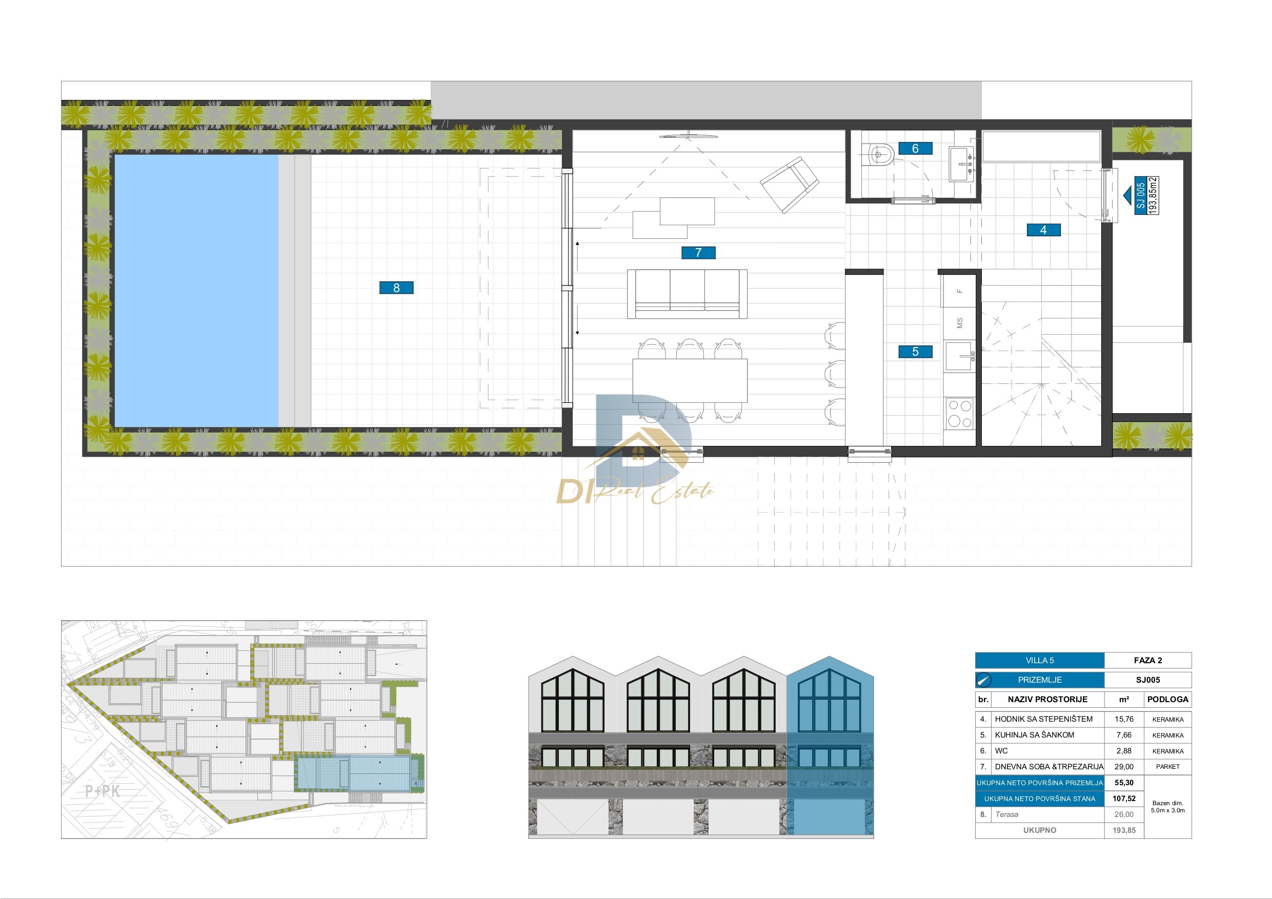 For Sale Three Bedroom Vila With Pool - Resim 5