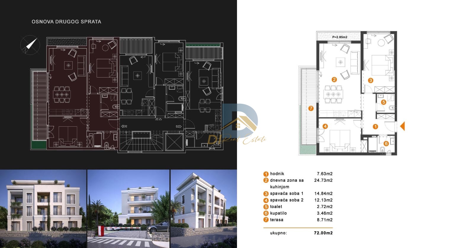 Apartment for Sale | Dumidran Tivat - Resim 1