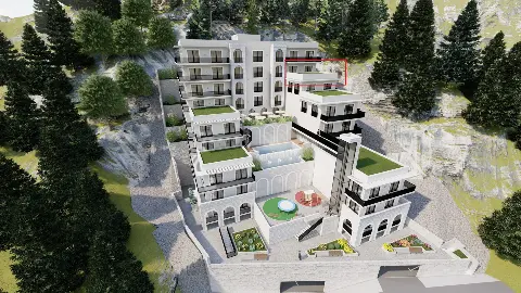 Satılık 1+1 Daire | Dubovica, Budva